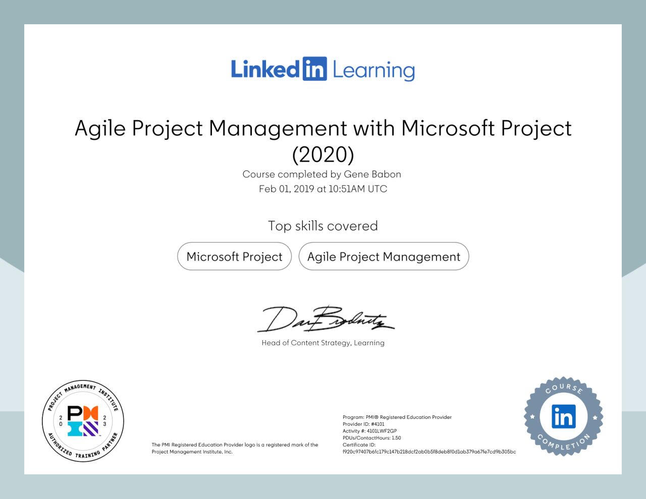 Agile Project Management with Microsoft Project (2020)