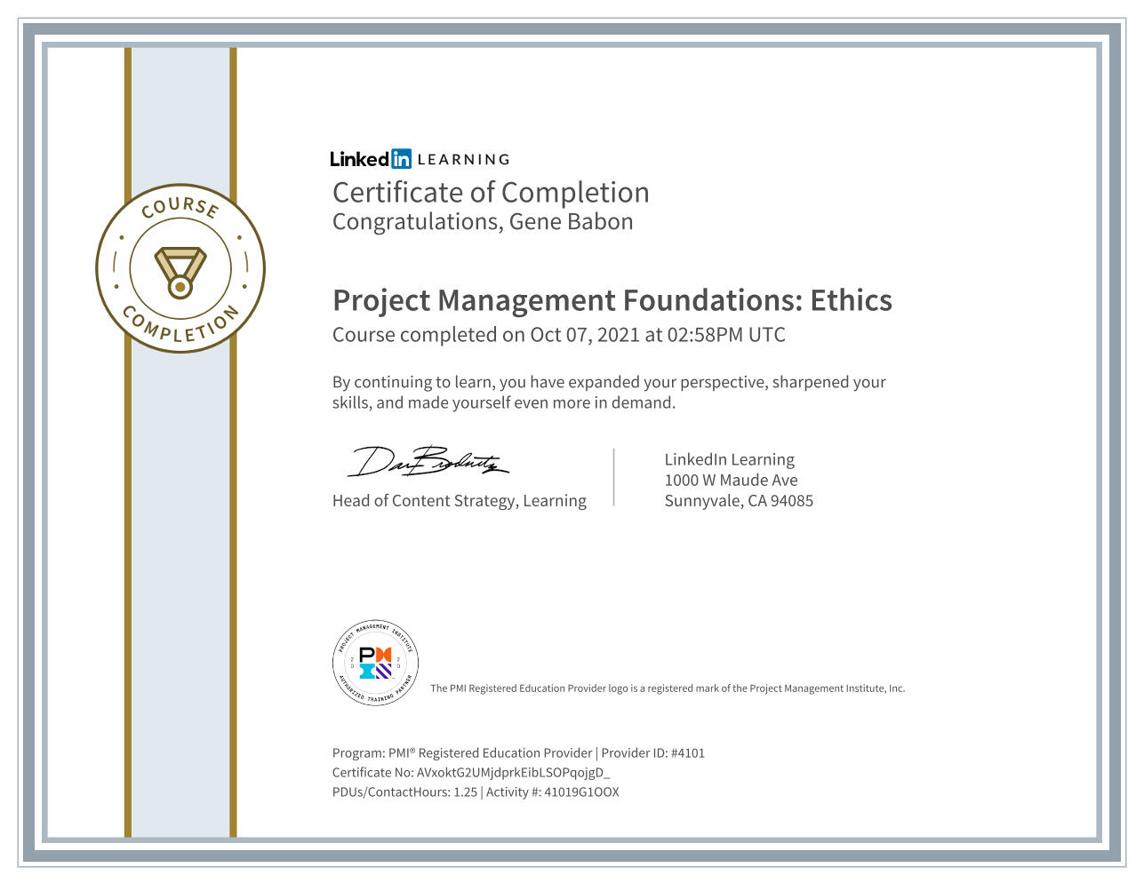 Project Management Foundations: Ethics