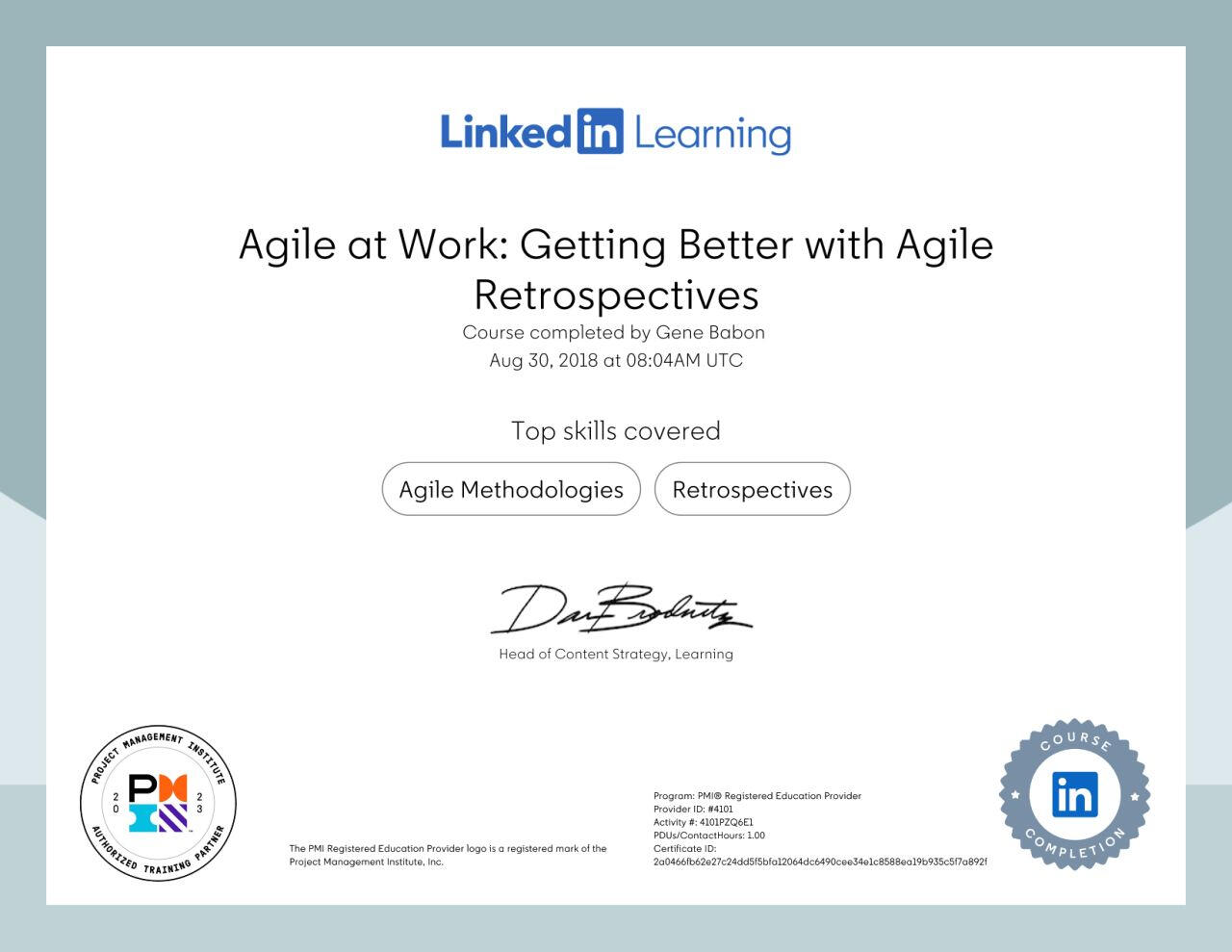 Agile at Work: Getting Better with Agile Retrospectives