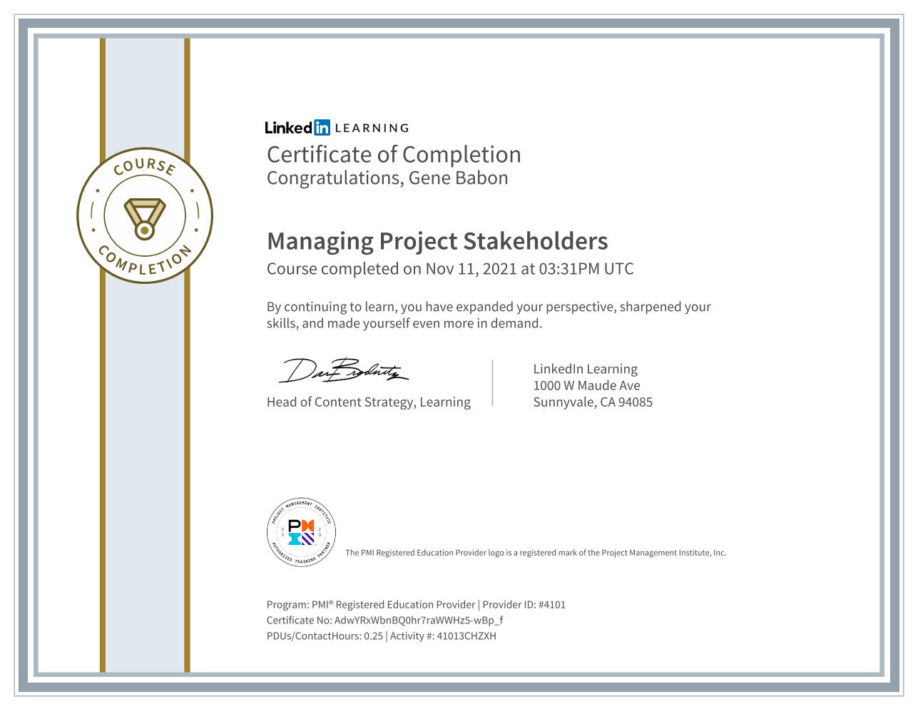 Managing Project Stakeholders