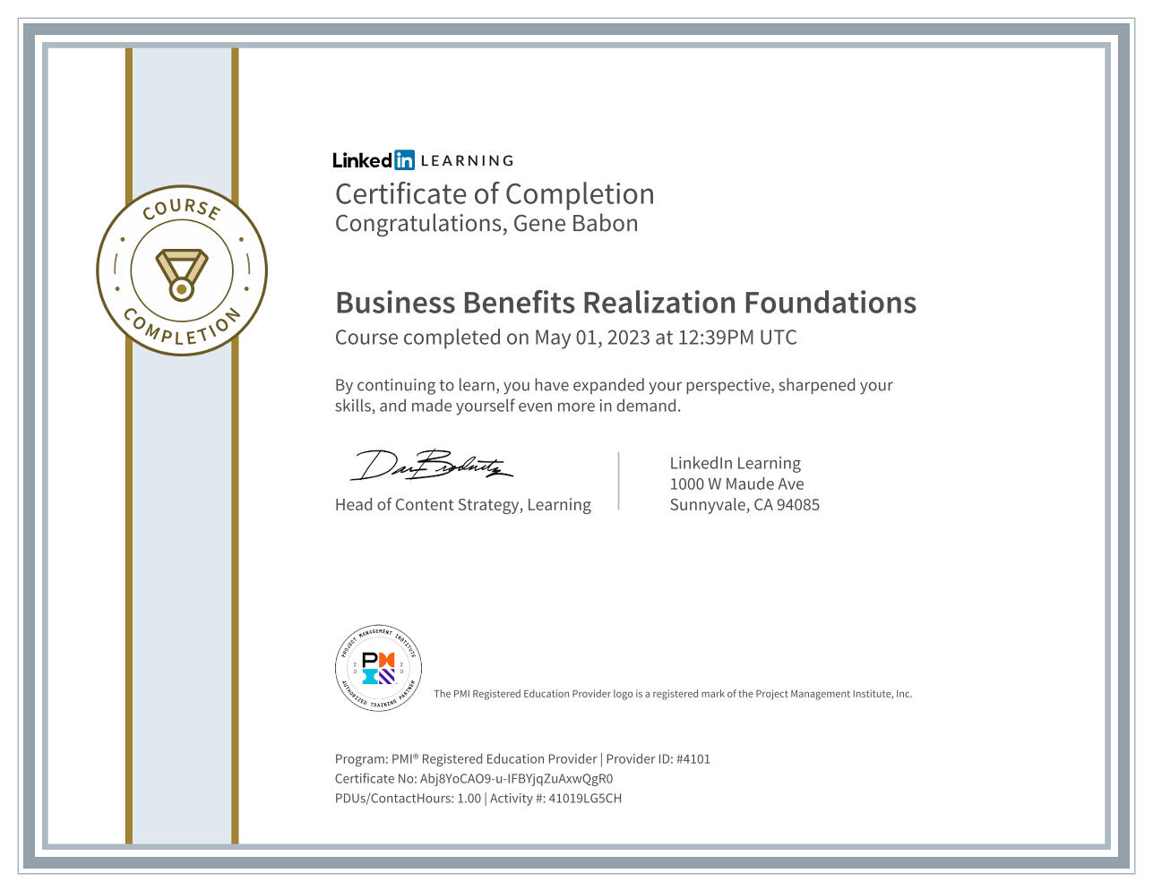 Business Benefits Realization Foundations