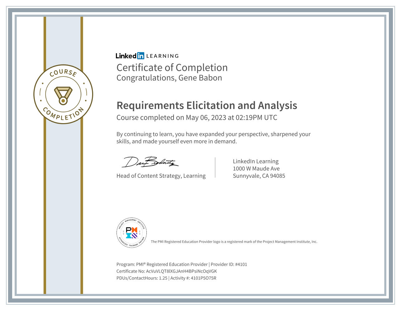 Requirements Elicitation and Analysis