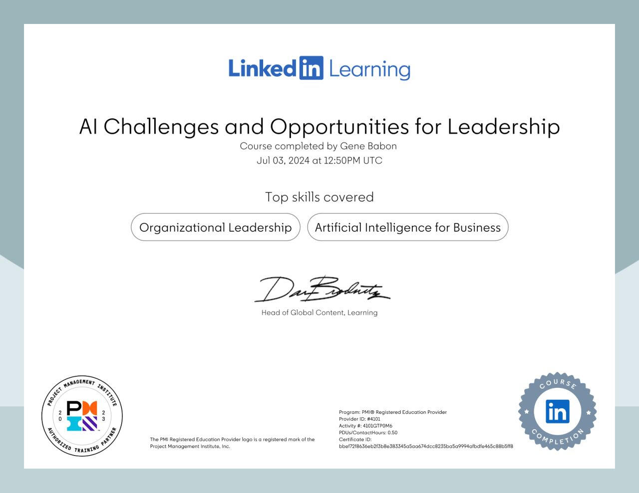 AI Challenges and Opportunities for Leadership