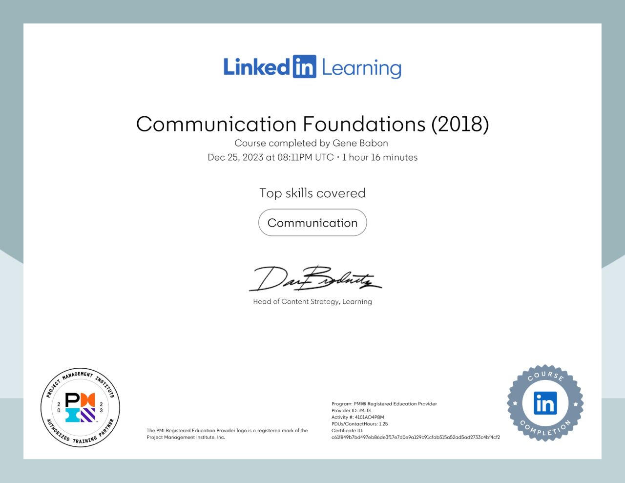 Communication Foundations (2018)