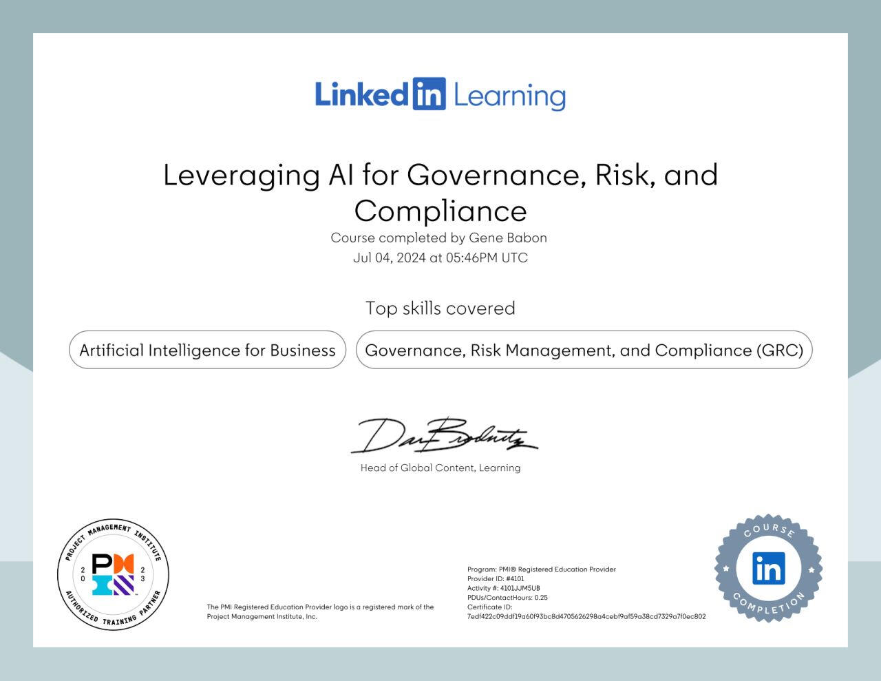 Leveraging AI for Governance, Risk, and Compliance